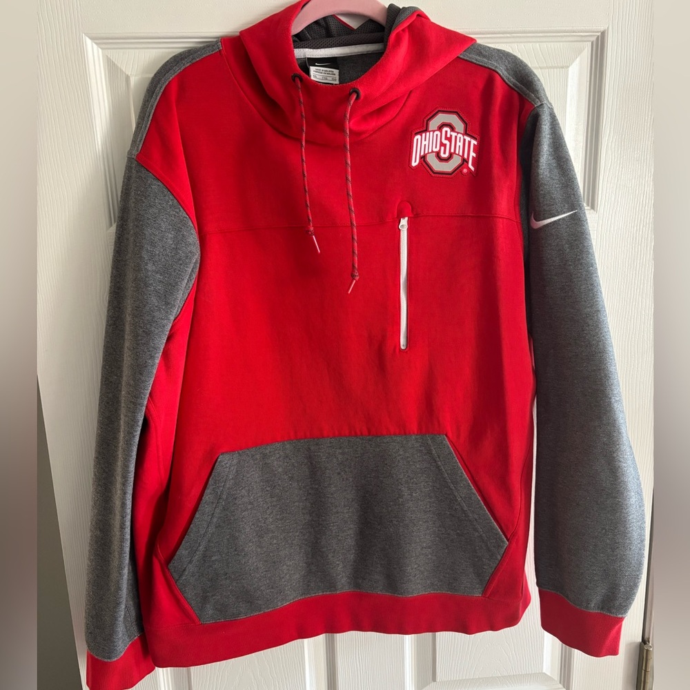 Ohio State Buckeyes Nike AV-15 2.0 Slim Fit Pullover Hoodie - Scarlet Size XXL